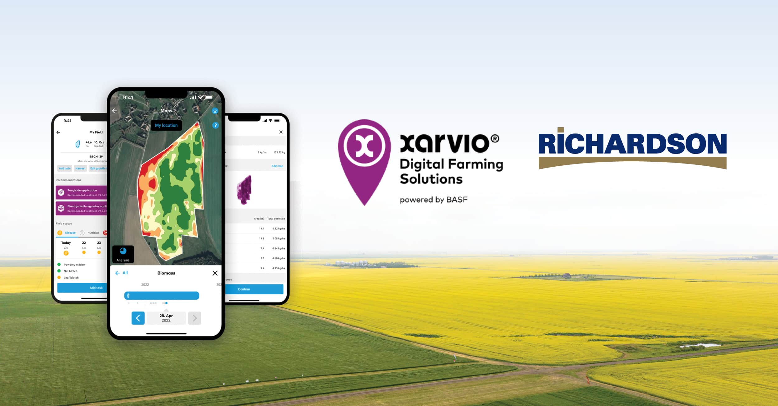 Featured image for “BASF Digital Farming and Richardson International announce the first commercial agreement for xarvio® FIELD MANAGER in Canada”